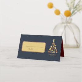 Asiento Moderno diseño de árbol de Navidad Tarjeta de luga
