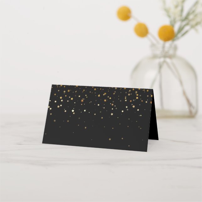 Asiento Nombrar lugar de tarjeta - Noche estrellada (Anverso)