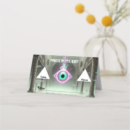 Asiento 👁️ "Nombres en la niebla" Tarjeta de plaza Weirdc