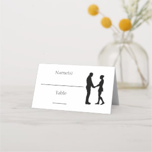 Asiento Pareja de Silueta Moderna - Tarjeta de acompañante