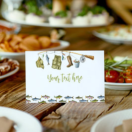 Asiento Pescador Niño Cumpleaños Tarjeta de alimentación B