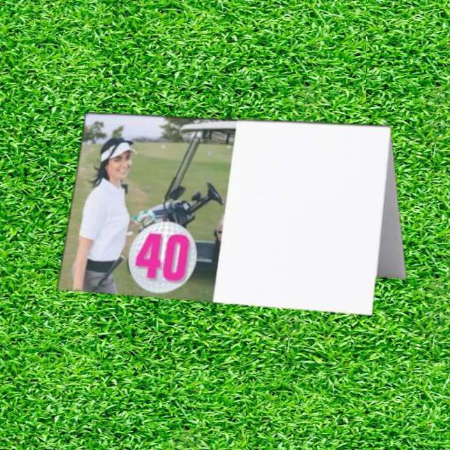 Asiento PNK LADY Fiesta de golf Planes Tarjeta de lugar pl (Tee off in style with PiNK LADY flair!)