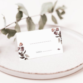 Asiento Púrpura Boda plegado Tarjeta de comida vegetariana