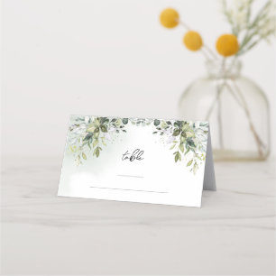 Asiento Ramas verdes del Boho Eucalyptus tarjeta de lugar 