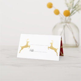 Asiento Reno de oro | Navidad | Tarjeta boda