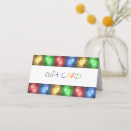 Asiento Rústica tarjeta de regalo de corazón El día de San