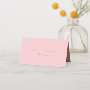 Asiento Simple Moderno Suave Tarjeta de Boda y Shower Rosa