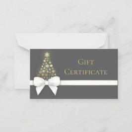 Asiento Snowflakes dobla tarjeta de regalo de árbol de Nav