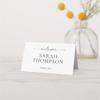 Asiento TANYA Tarjeta de lugar de boda plegada Tarjeta de 