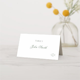 Asiento Tarjeta alimenticia de nombre elegante