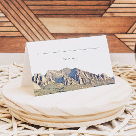 Asiento Tarjeta con el nombre de Watercolor Boulder Colora