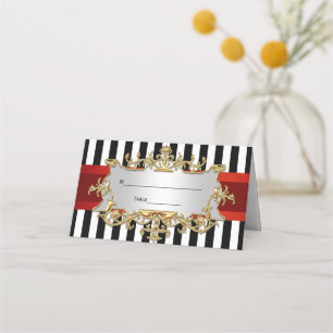 Asiento Tarjeta de acompañante DIY BG con franja blanca, c
