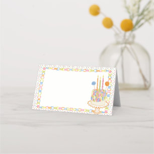 Asiento Tarjeta de agradecimiento para fiesta de cumpleaño