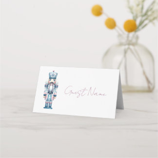 Asiento Tarjeta de Chinoiserie Cascanueces Azul y Blanco