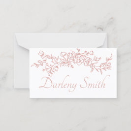 Asiento Tarjeta de colocación simple Minimalista