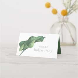 Asiento Tarjeta de escolta tropical, boda tropical