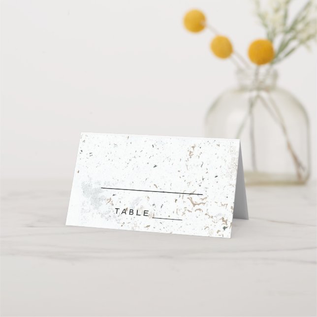 Asiento Tarjeta de Escort Boda de caligrafía | Negro (Anverso)