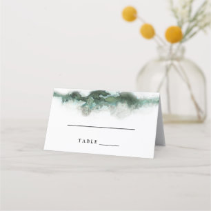 Asiento Tarjeta de Escort Ombre Watercolor   VERDE