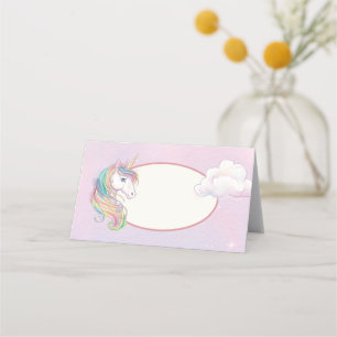 Asiento Tarjeta de fiesta de cumpleaños de Unicornio