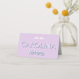 Asiento Tarjeta de Invitado Minimalista con Franja de Crem