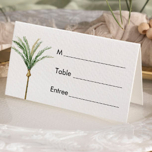 Asiento Tarjeta de lugar de boda de destino de árbol de pa