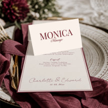 Tarjeta de lugar de boda de marfil