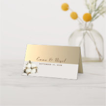 Tarjeta de lugar de boda de oro moderno