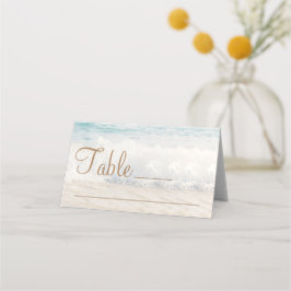 Asiento Tarjeta de lugar de boda en la playa Boda junto al