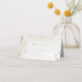 Asiento Tarjeta de lugar de boda floral boho