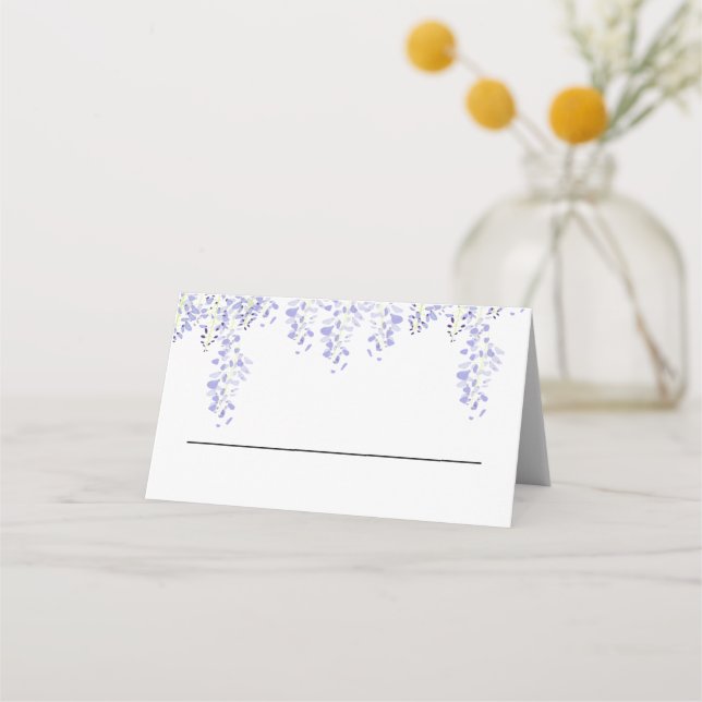 Asiento Tarjeta de lugar de evento Wisteria (Reverso)