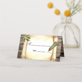 Asiento Tarjeta de lugar de la pluma de desplazamiento y p