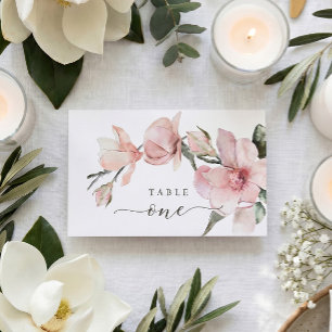 Asiento Tarjeta de lugar de mesa de boda elegante floral m