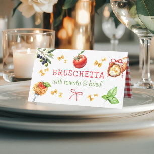 Asiento Tarjeta de lugar de mesa para fiesta de Cannoli sa