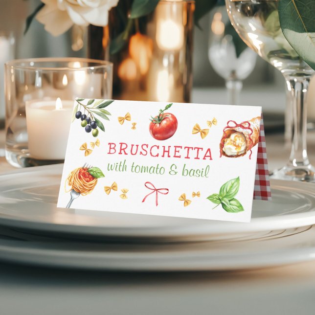 Asiento Tarjeta de lugar de mesa para fiesta de Cannoli sa (Elegant Holy Cannoli Party Table Place Cards)