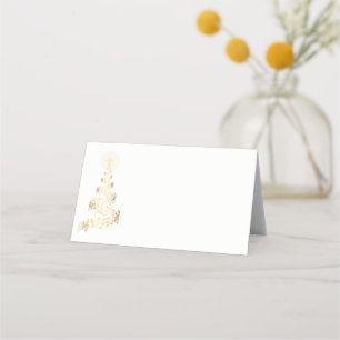 Asiento Tarjeta de lugar de nombre-árbol de Navidad