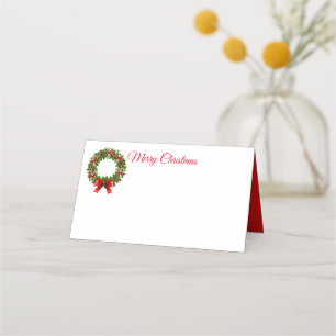 Asiento Tarjeta de lugar de nombre de Navidad