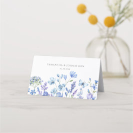 Asiento Tarjeta de lugar doblada floral de flor silvestre