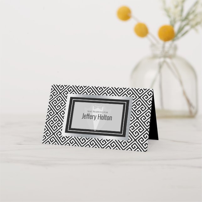 Asiento Tarjeta de lugar para fiesta de soltero (Anverso)