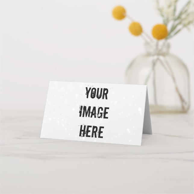Asiento Tarjeta de lugar plegada totalmente personalizable (Anverso)