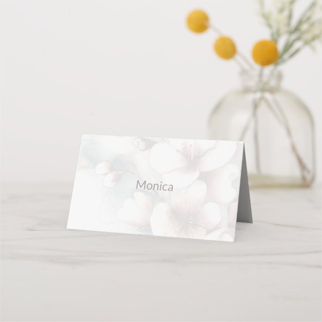 Asiento Tarjeta de lugar plegado boda (Anverso)