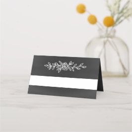 Asiento Tarjeta de lugar plegado Boda con aspecto de cartó