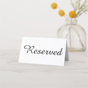 Asiento Tarjeta de lugar plegado de evento Boda reservado