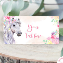 Tarjeta de lugar plegado Fiesta de caballo