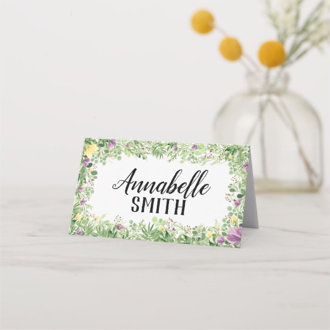 Asiento Tarjeta de lugar plegado para prados dulces (Anverso)
