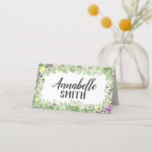 Asiento Tarjeta de lugar plegado para prados dulces