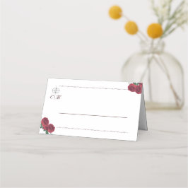 Asiento Tarjeta de lugar plegado para Rosas finos