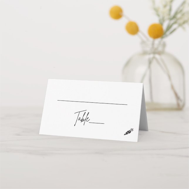 Asiento Tarjeta de lugar plegado - Vegetariano (Anverso)