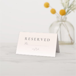 Asiento Tarjeta de lugar reservado con mensaje de agradeci