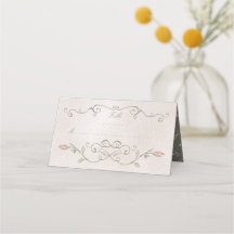 Tarjeta de mesa | Elegante Rosa del Boda de Bellez
