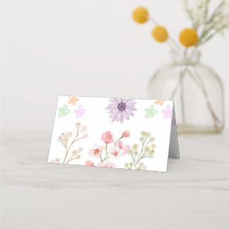 Asiento Tarjeta de mesa plegable de papel de semilla de fl
